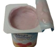 Peel test of a yoghurt